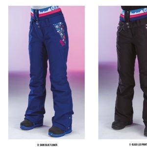 Picture Organic ‘Squad’ Ski/Snowboard Pants XS - Dark Blue & Floral Print